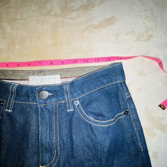 Stella McCartney Straight Leg High Waist Jeans Size 28 Made in Italy - Picture 4 of 16